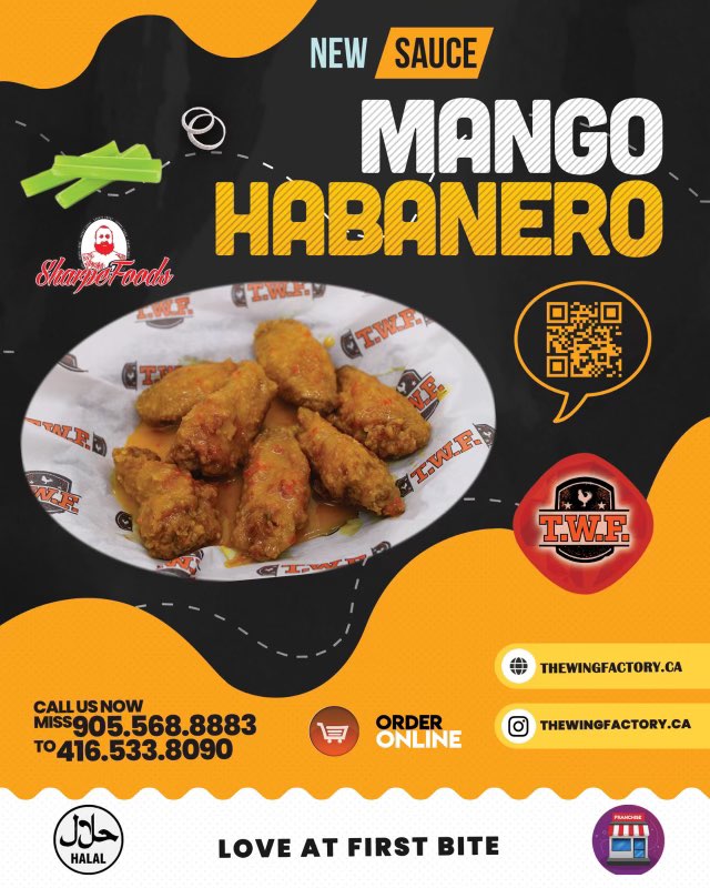 The Wing Factory New Mango Habanero Wings! Sharpe Sauces Ltd